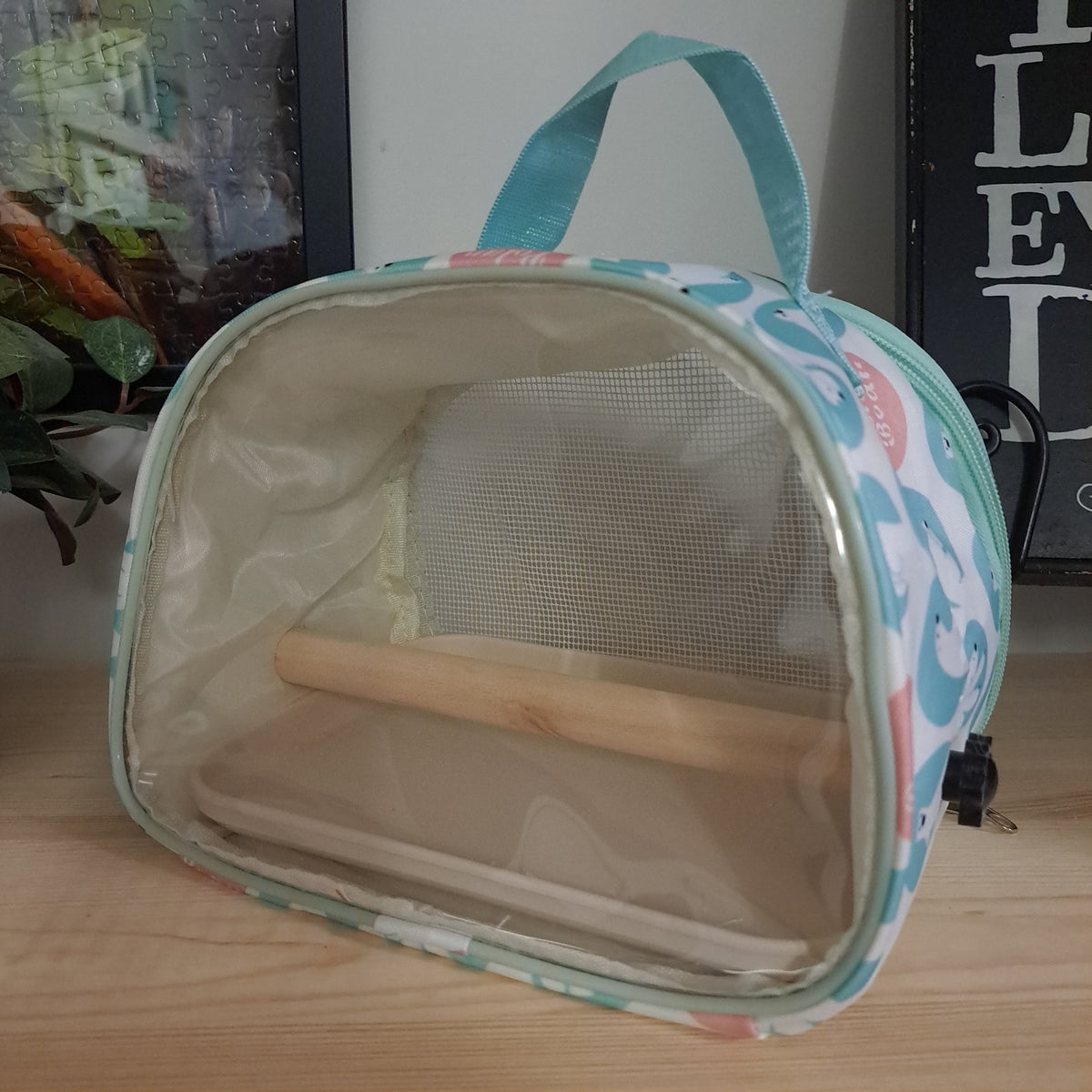 Small Polar comic bird transport bag
