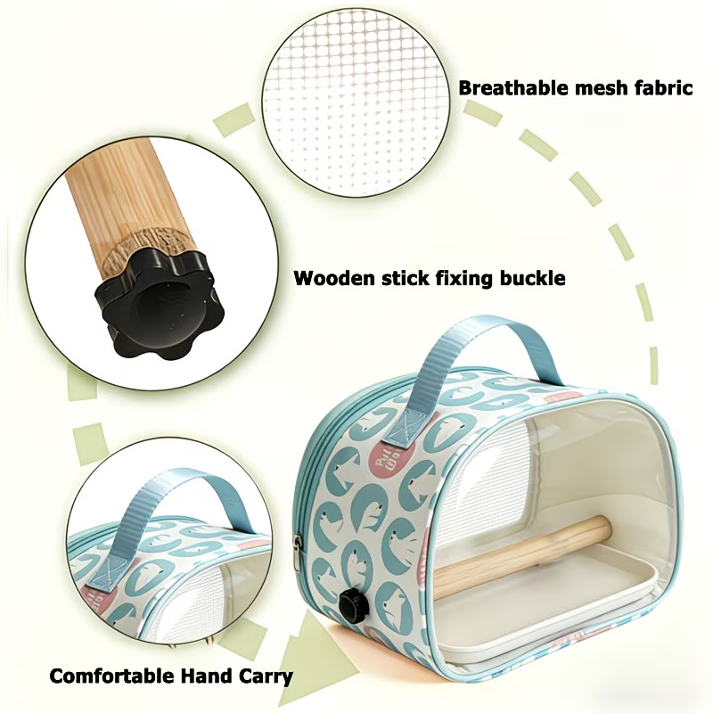Small Polar comic bird transport bag