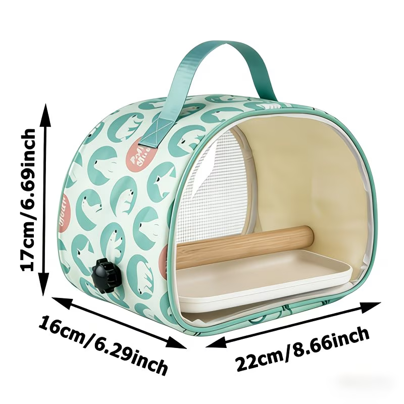 Small Polar comic bird transport bag