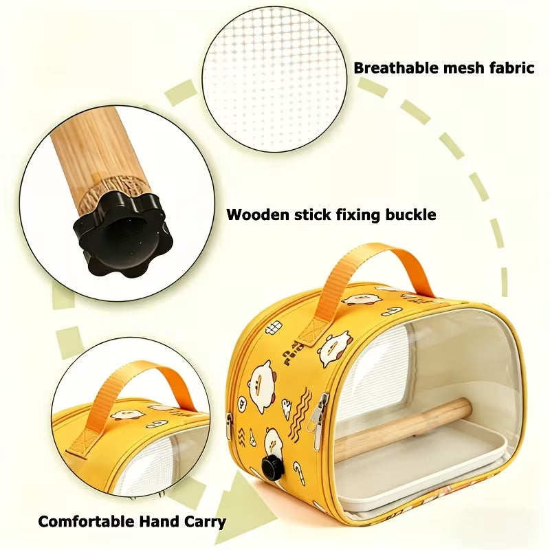 Small Penguin comic bird transport bag