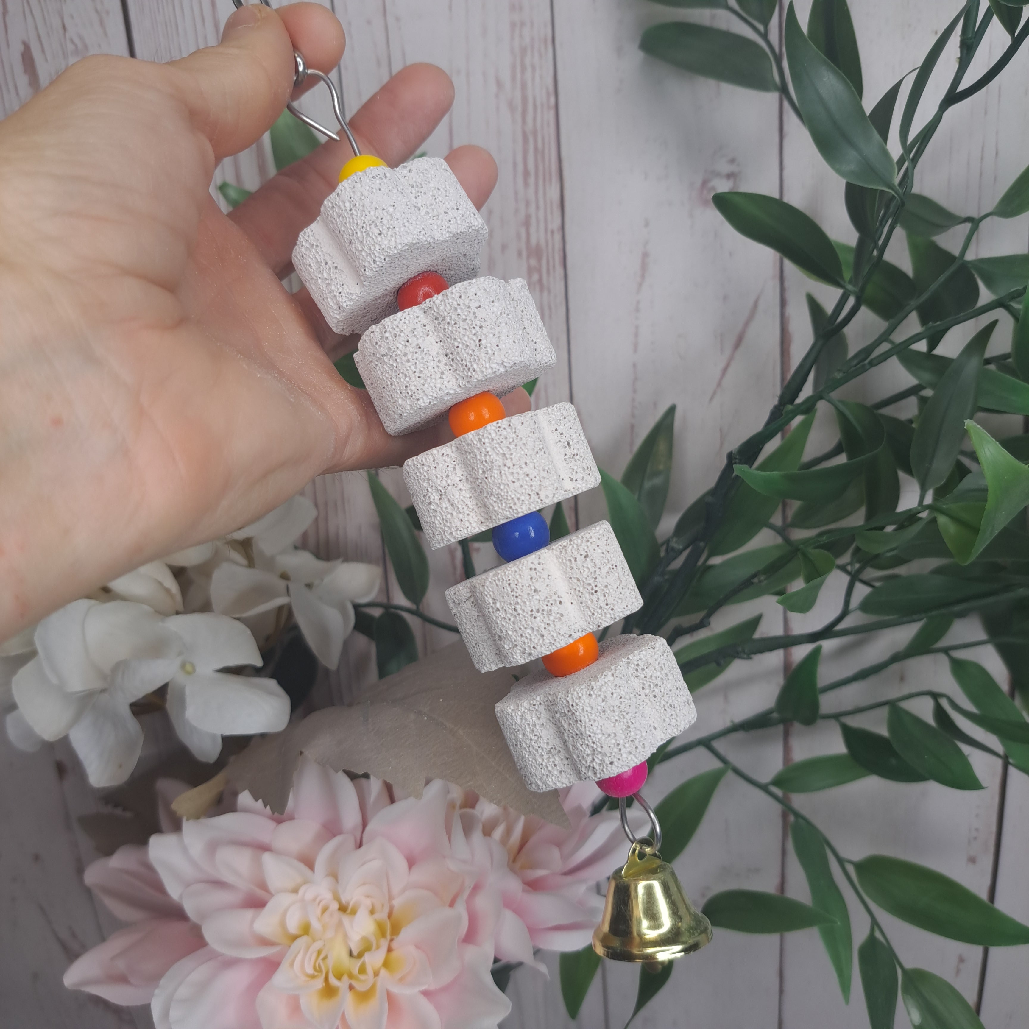 Volcanic mineral stone chew toy