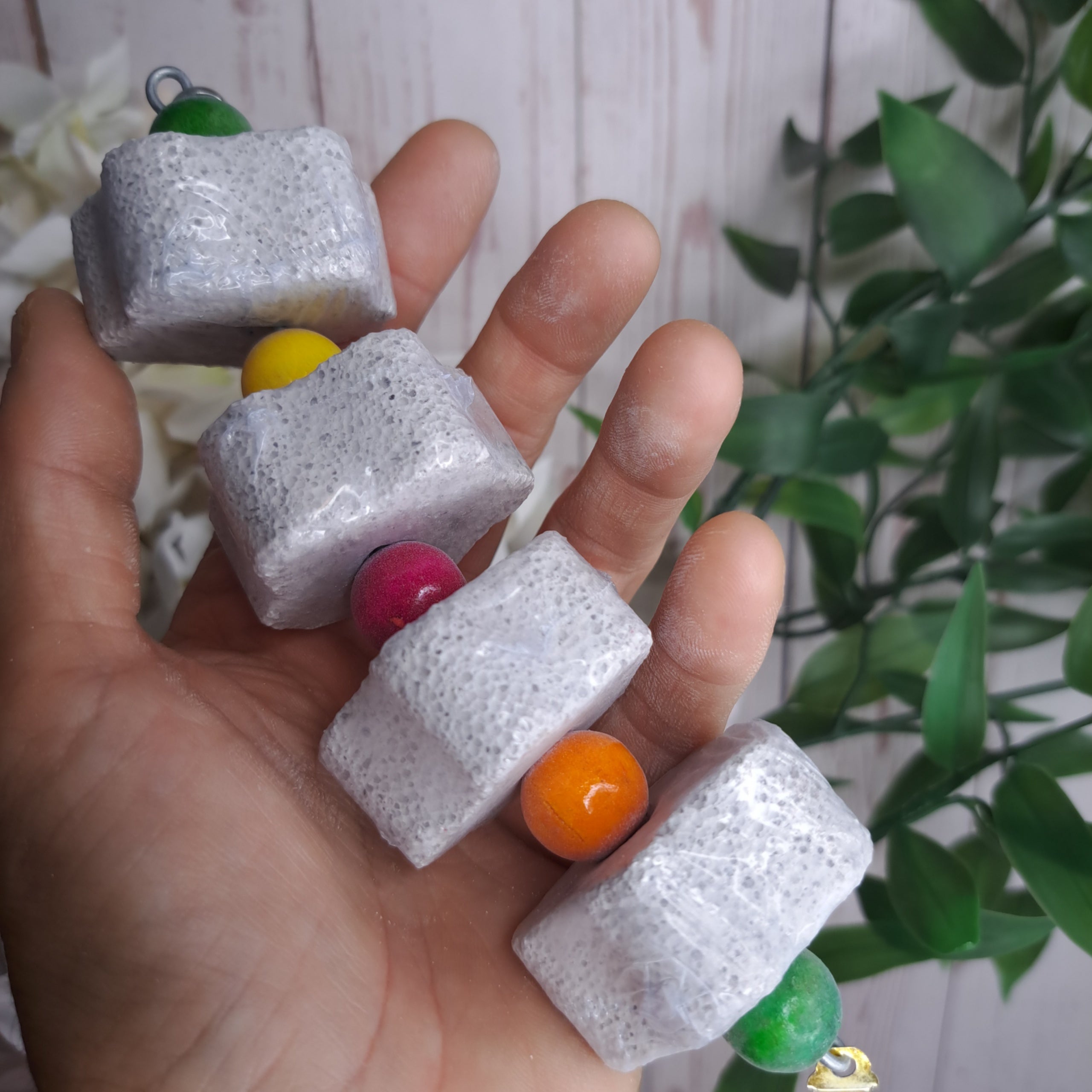 Volcanic mineral stone chew toy