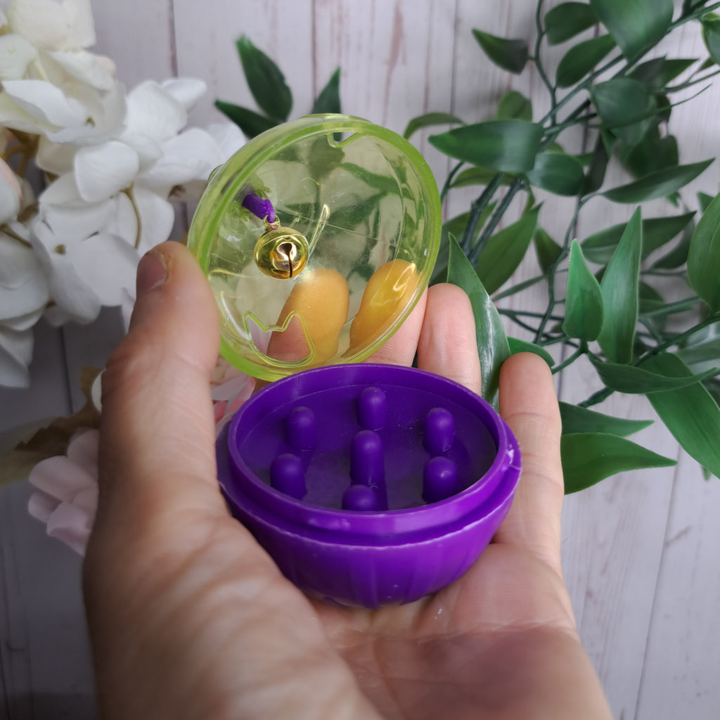 Tumbler bird treat dispenser toy