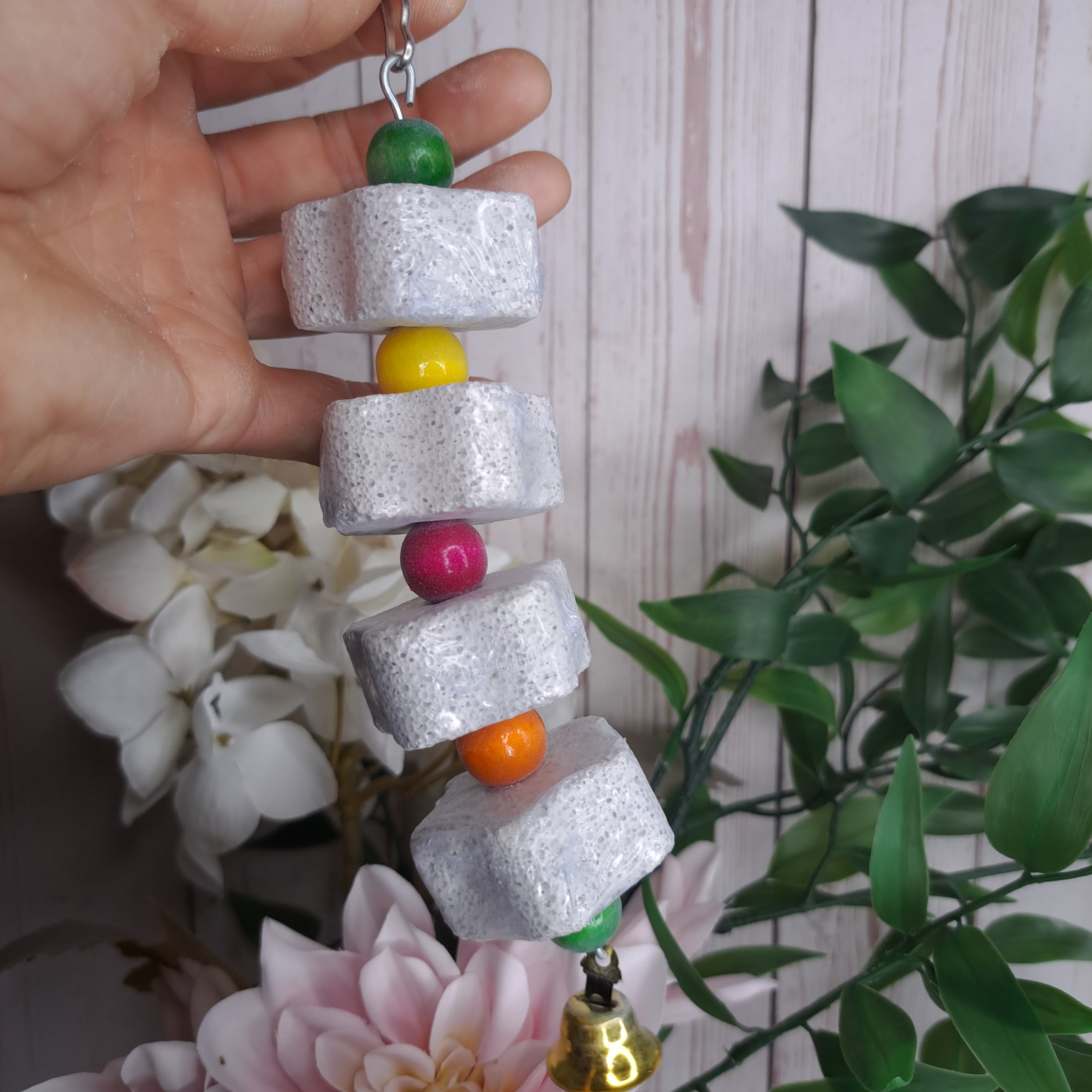 Volcanic mineral stone chew toy