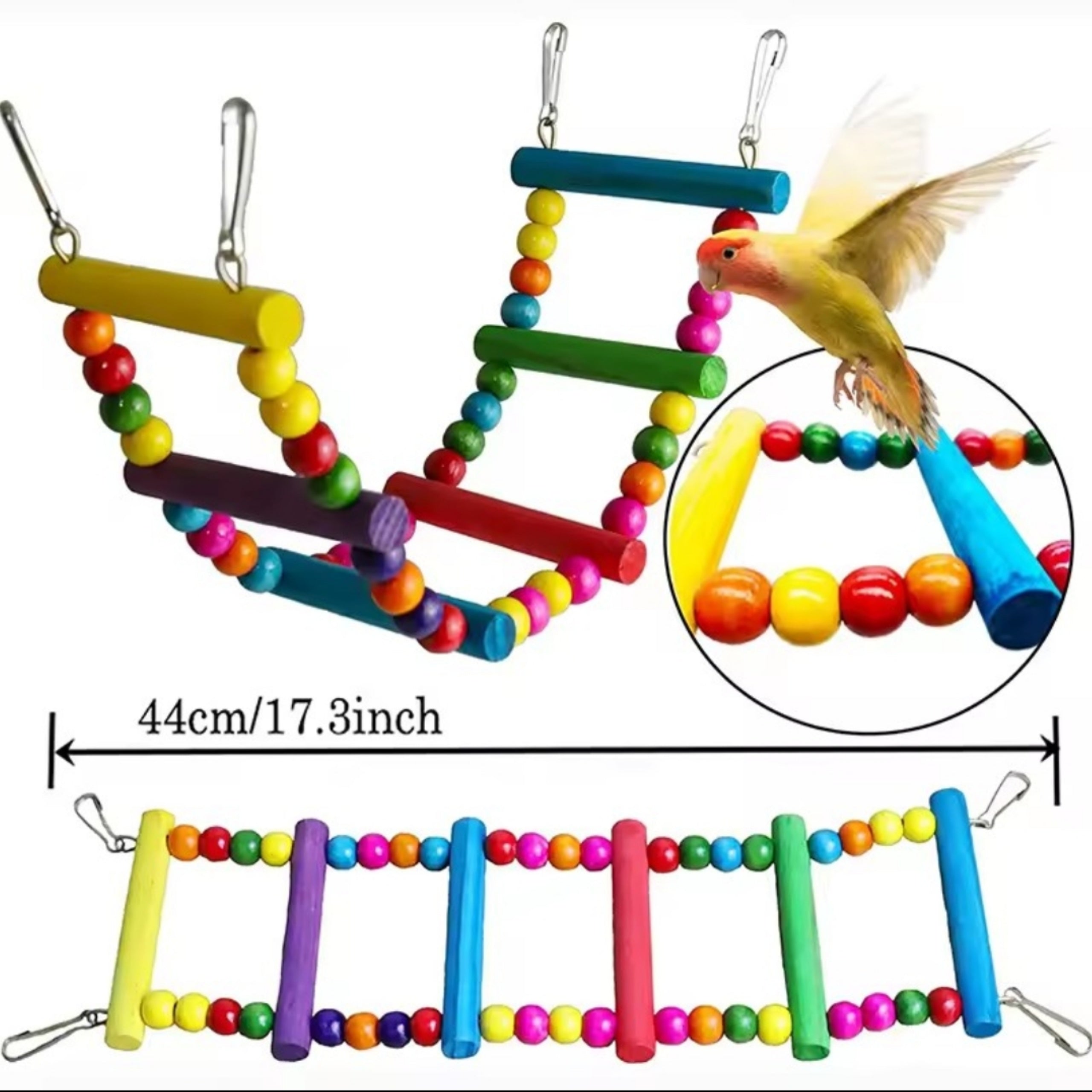 7 pcs Wooden Bird Toy Set