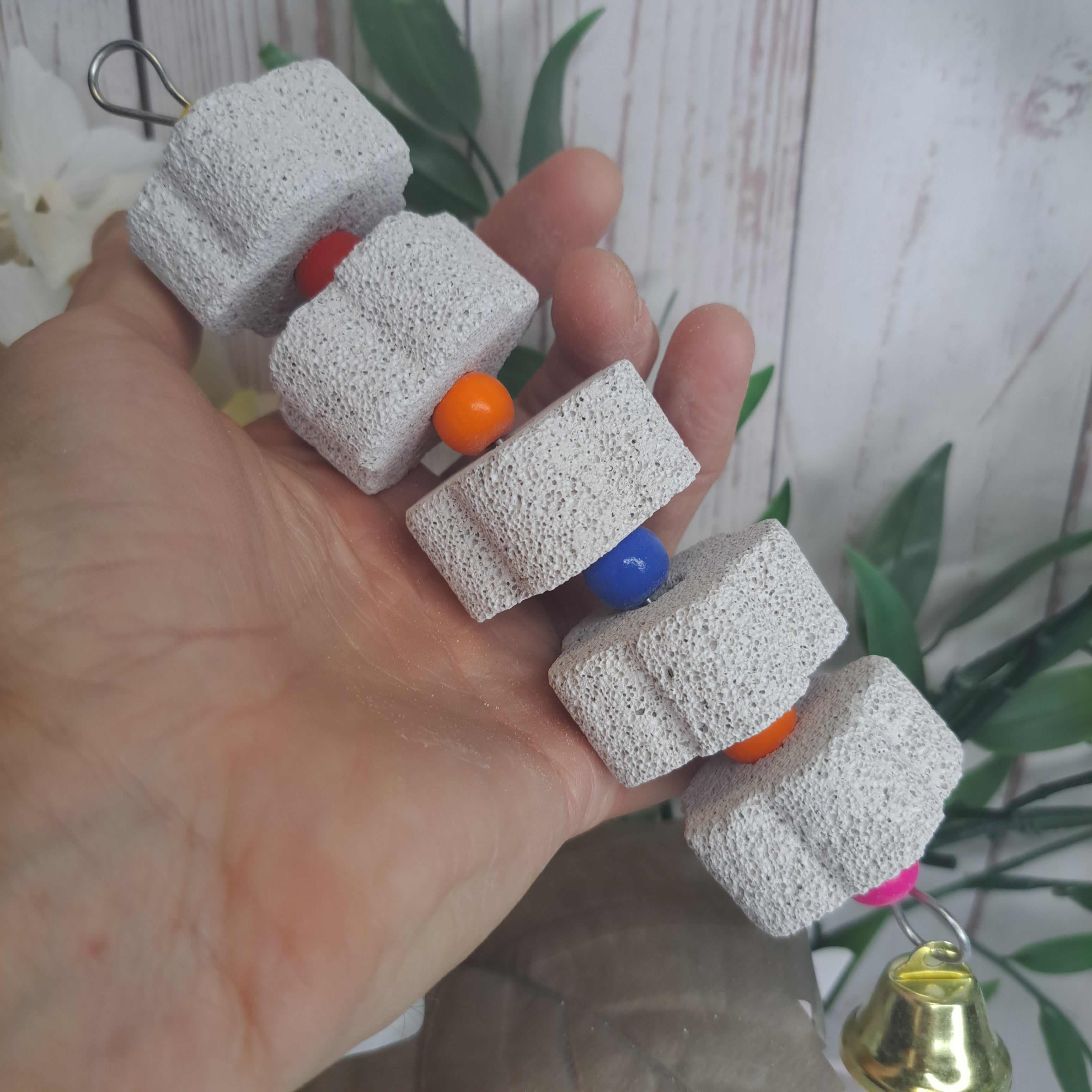 Volcanic mineral stone chew toy